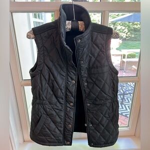 Quilted Black Vest Size Small